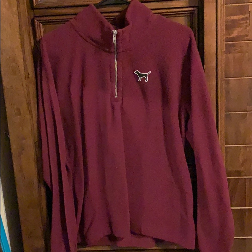 Fleece hoodie from pink